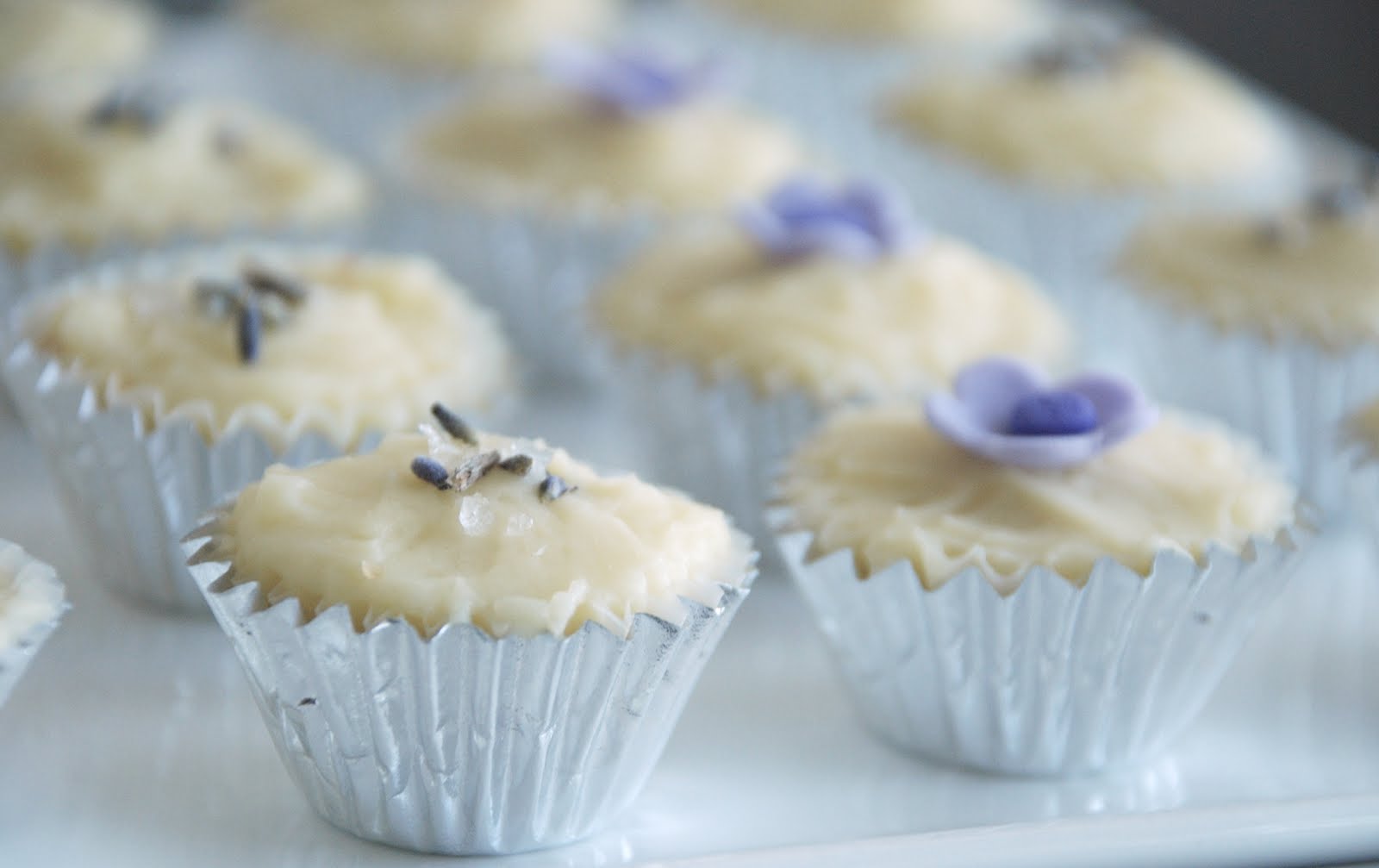  Lavender Cupcake With Cream Cheese Frosting